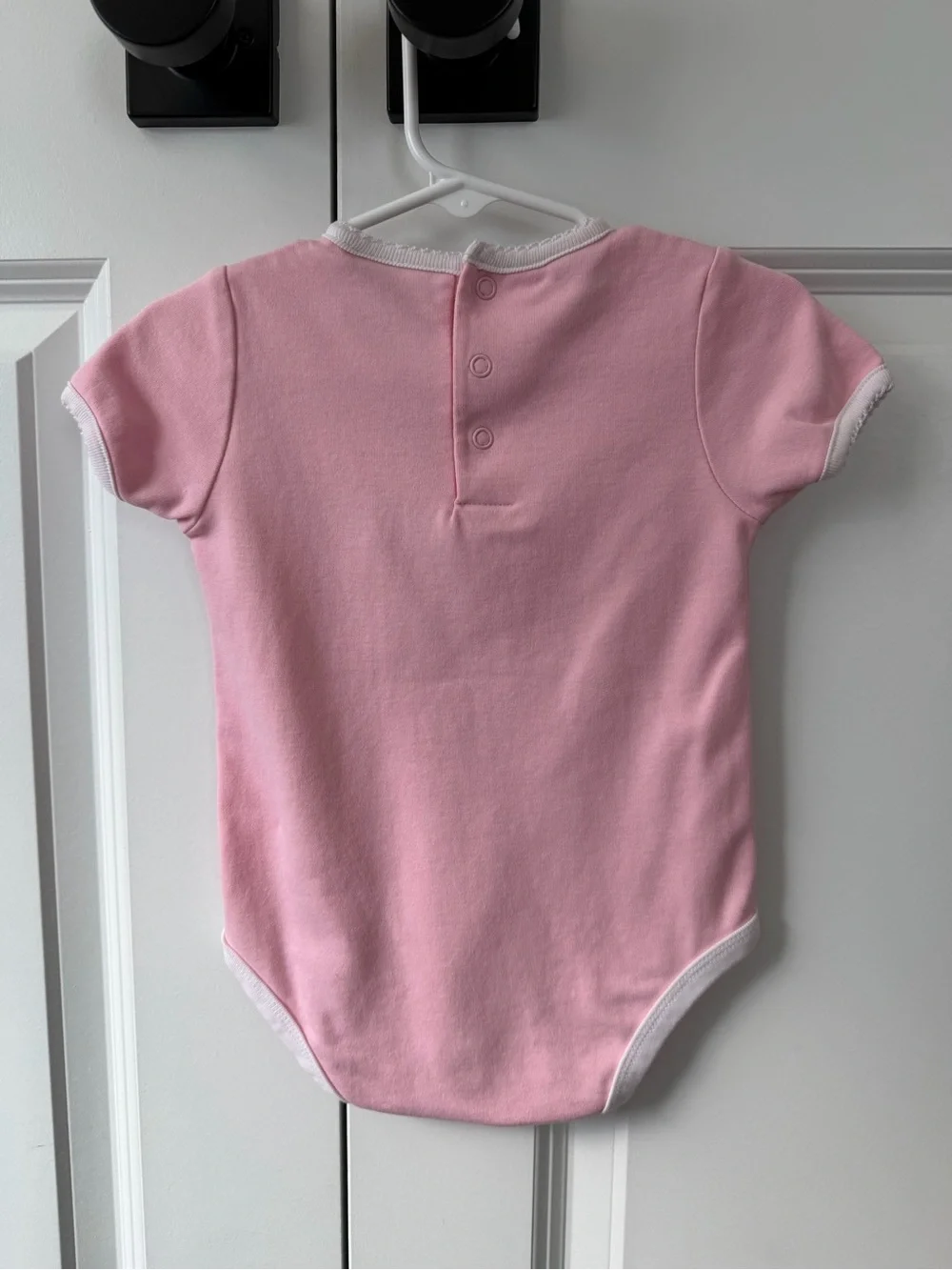 Masters Baby Onesie Pink Argyle Cotton Size 12 Months